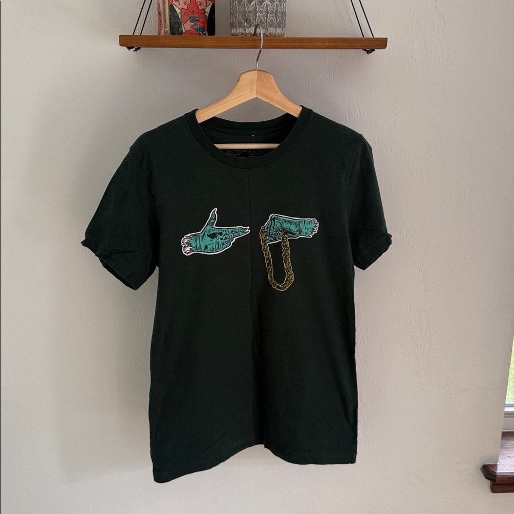Run The Jewels Tee - men’s M - Dark Green